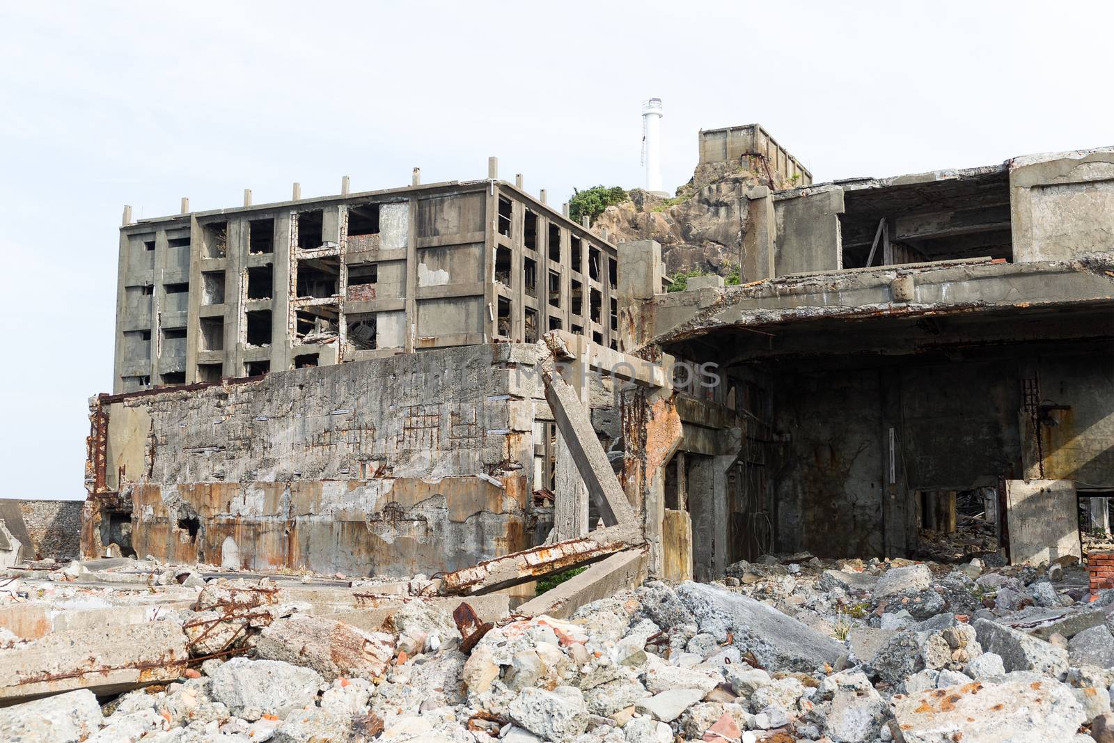 Abandoned Battleship island by leungchopan