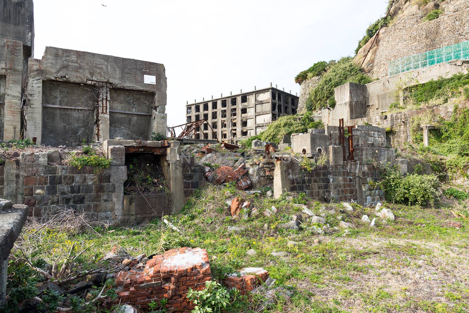 Battleship Island in Japan by leungchopan