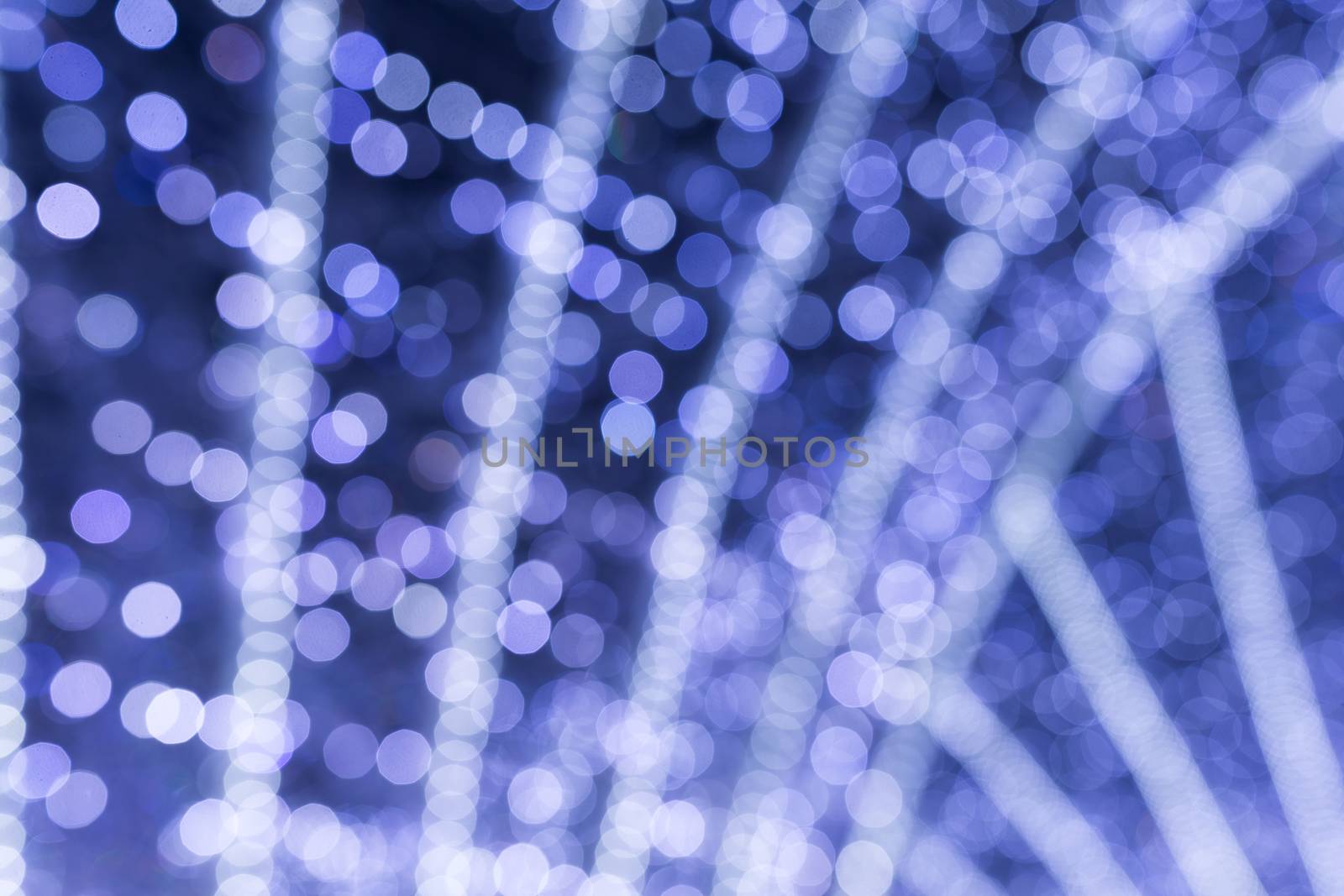 Blur view of Christmas decoration by leungchopan