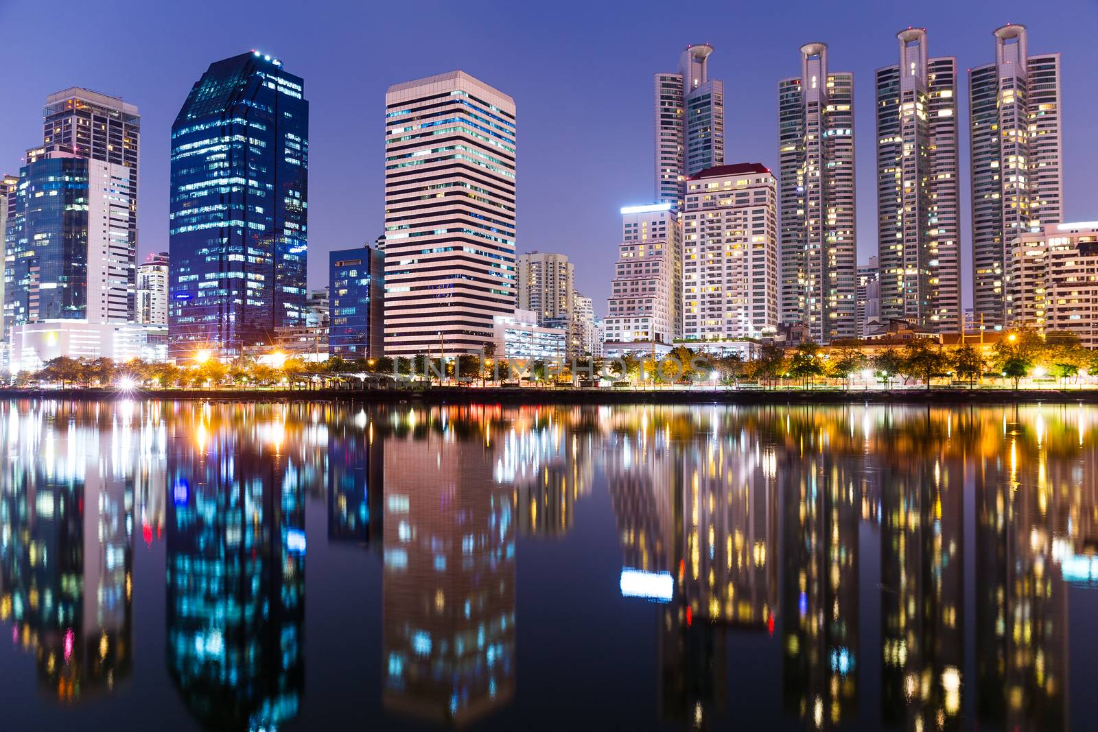 Bangkok city at night