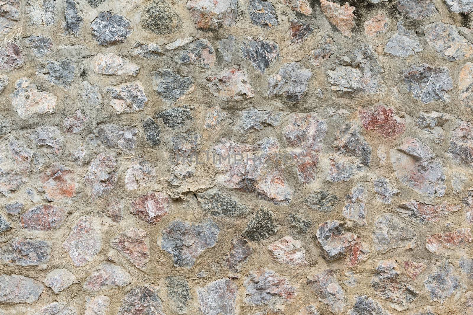 Rock stone wall