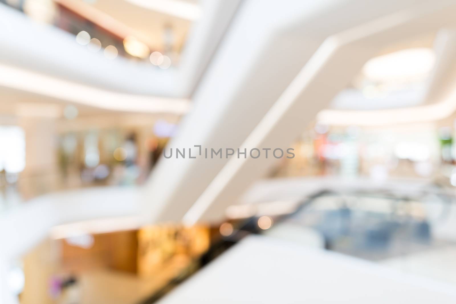 Shopping mall blurred background by leungchopan