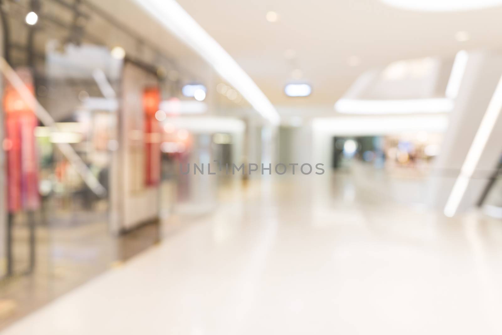 Blurry of shopping mall
