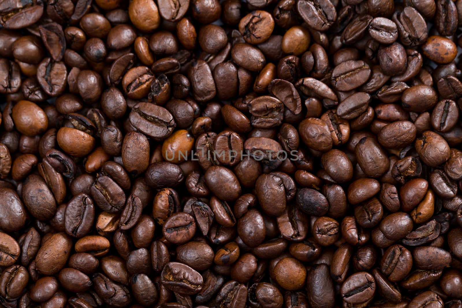 Roasted Coffee bean texture