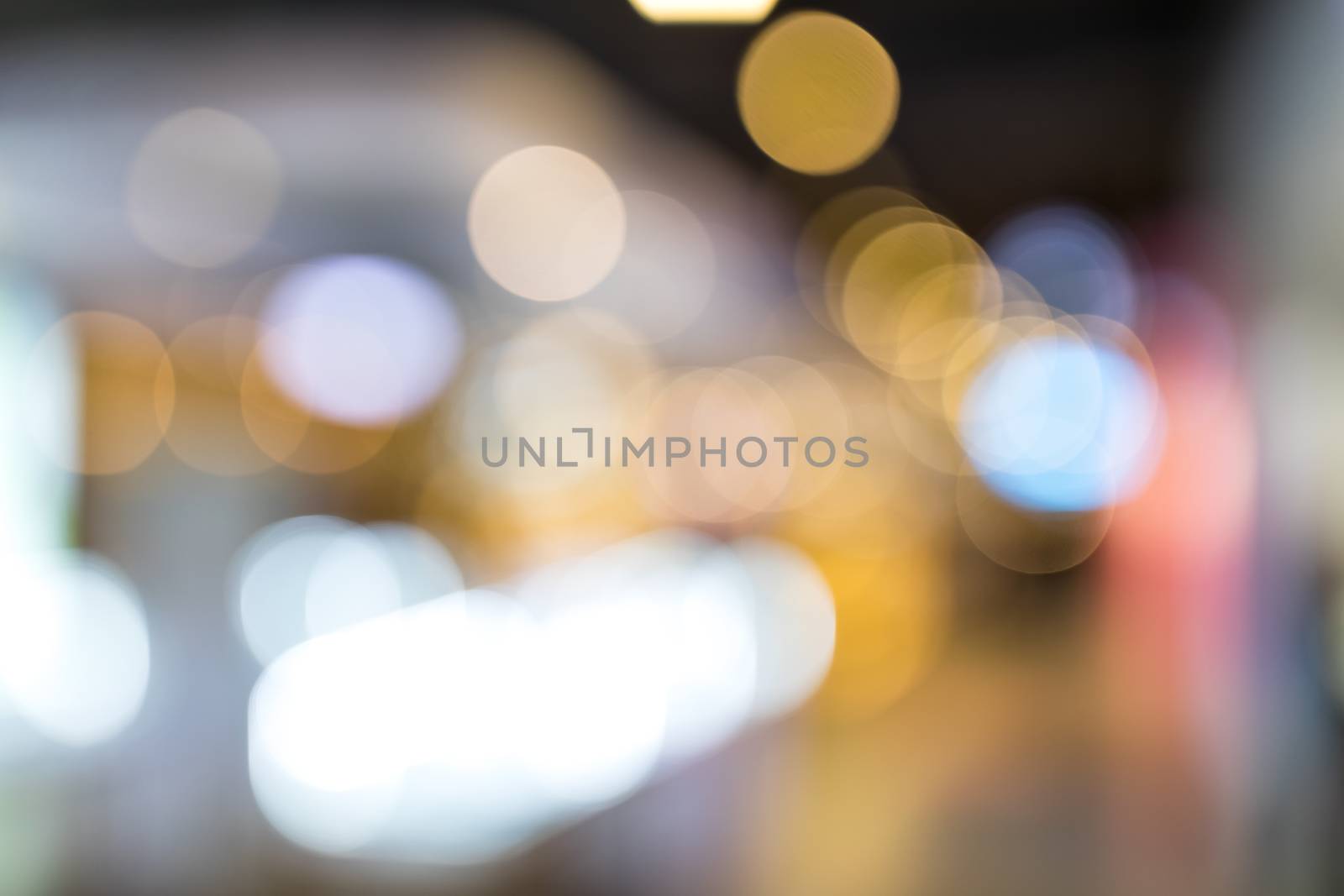 Blur view of shopping mall by leungchopan