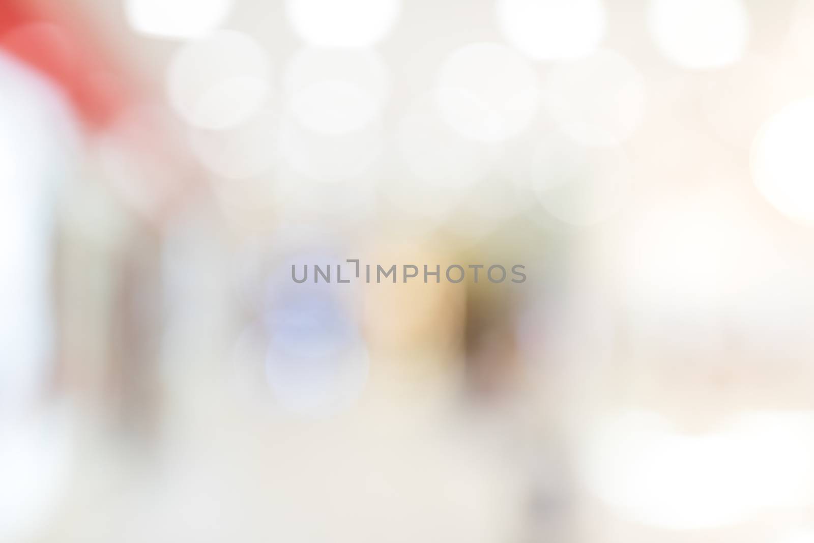 Blur store with bokeh background, business background