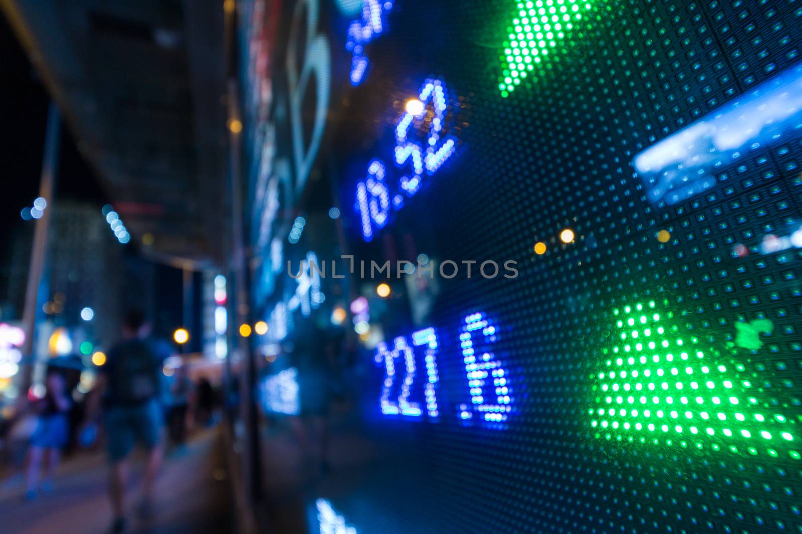 Stock market display board by leungchopan