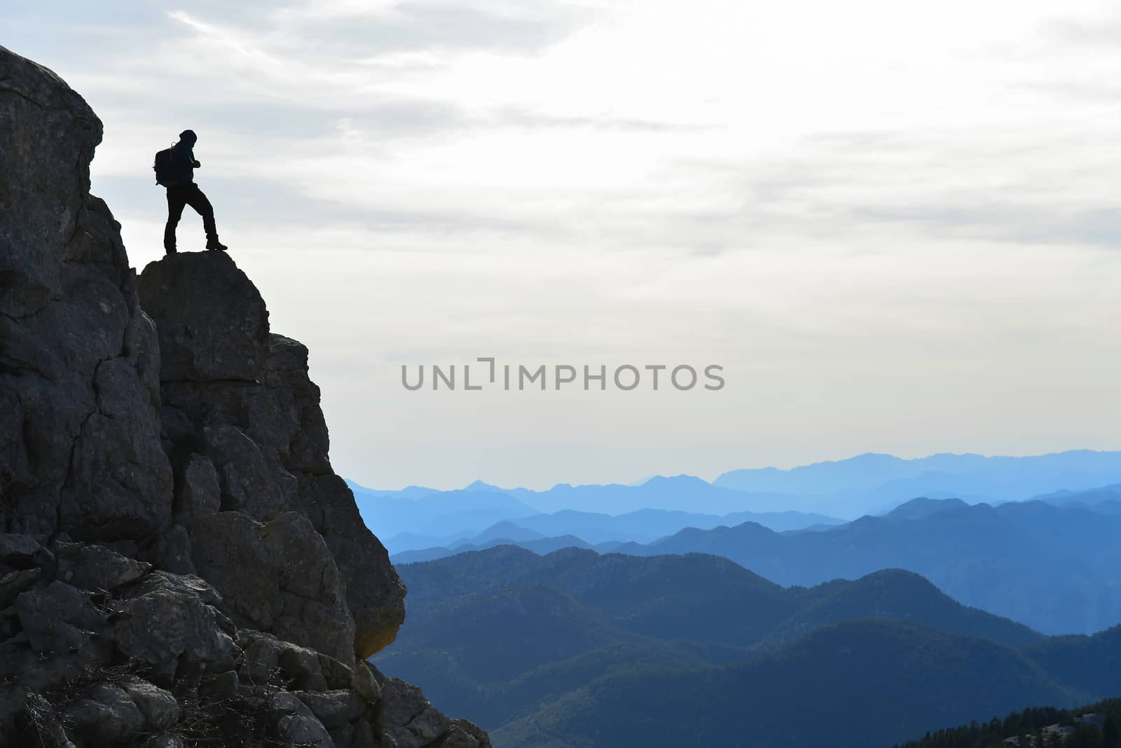 bird's eye view from the top of the Taurus Mountains by crazymedia007