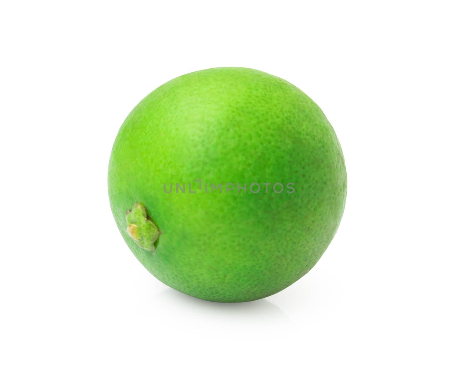 Fresh lime fruit isolated on white background with clipping path by pt.pongsak@gmail.com