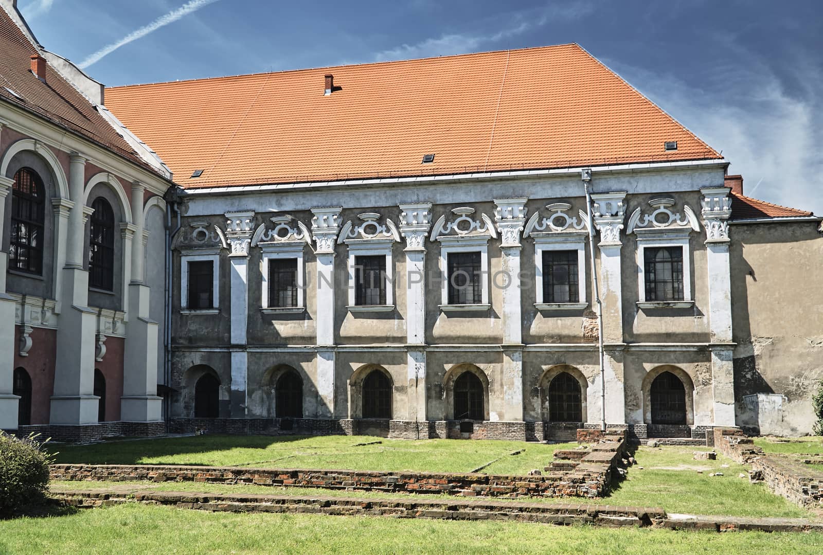 Historic buildings of the church and former monastery in Poznan