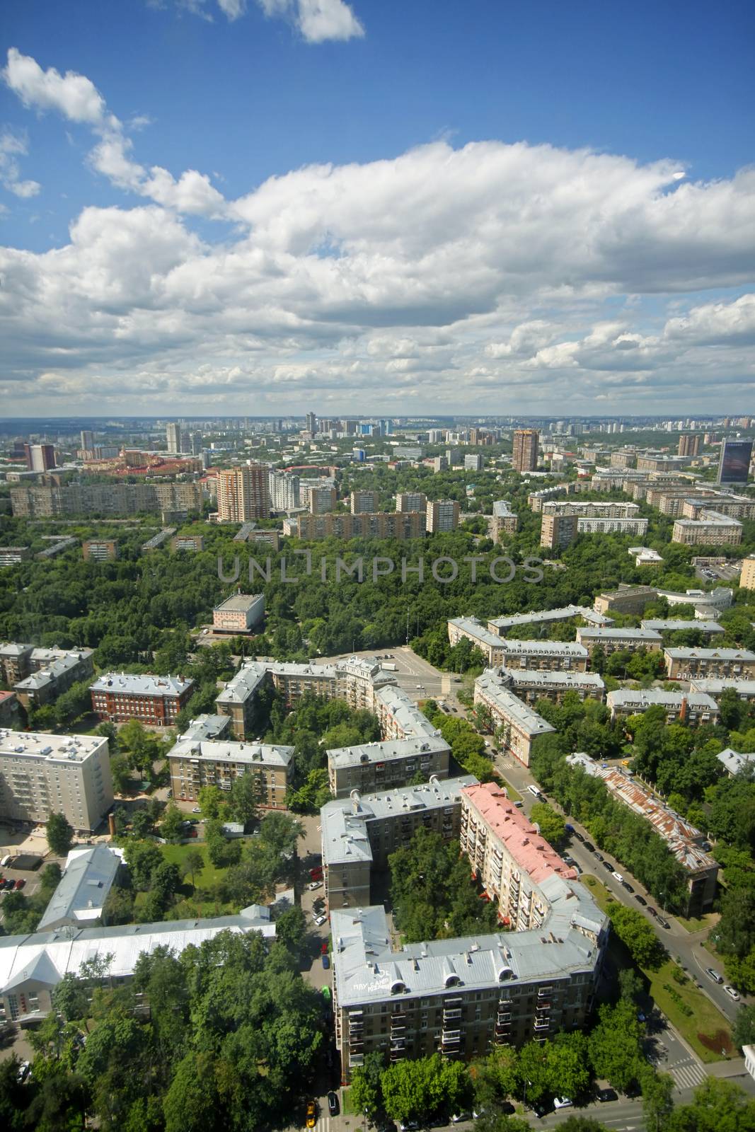 View of Moscow from the Triumph Palace building