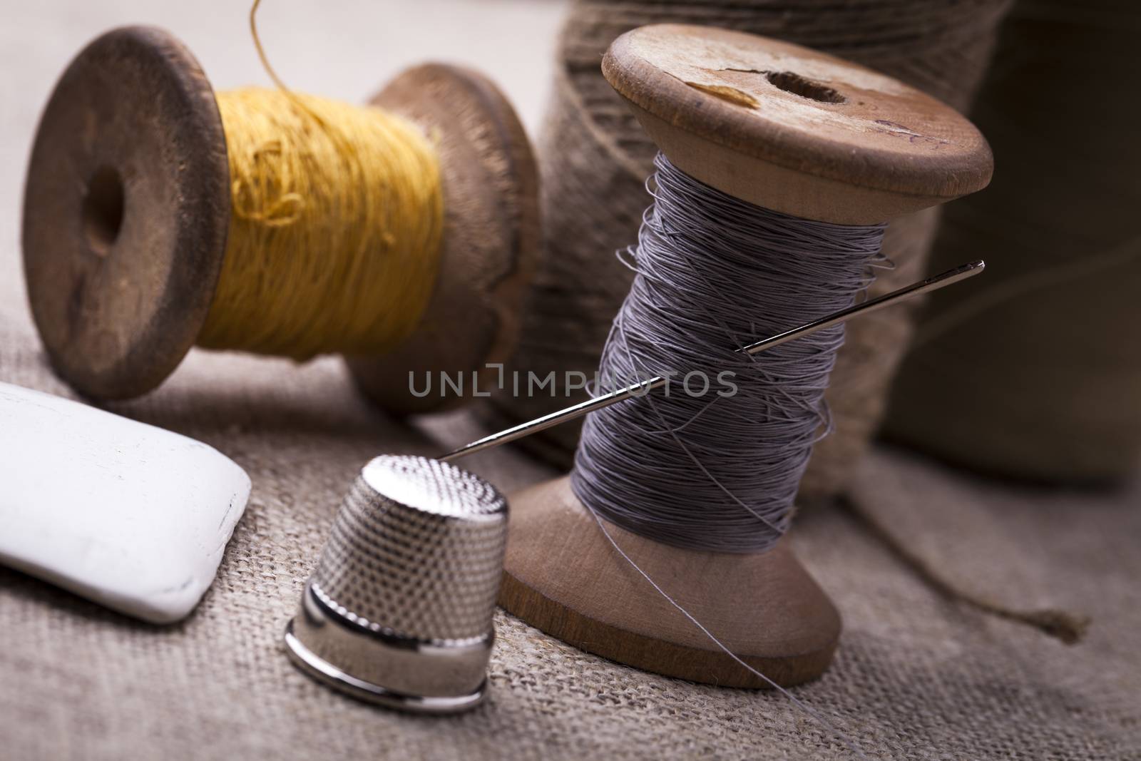 Sewing instruments, threads, needles, bobbins and materials. by fikmik
