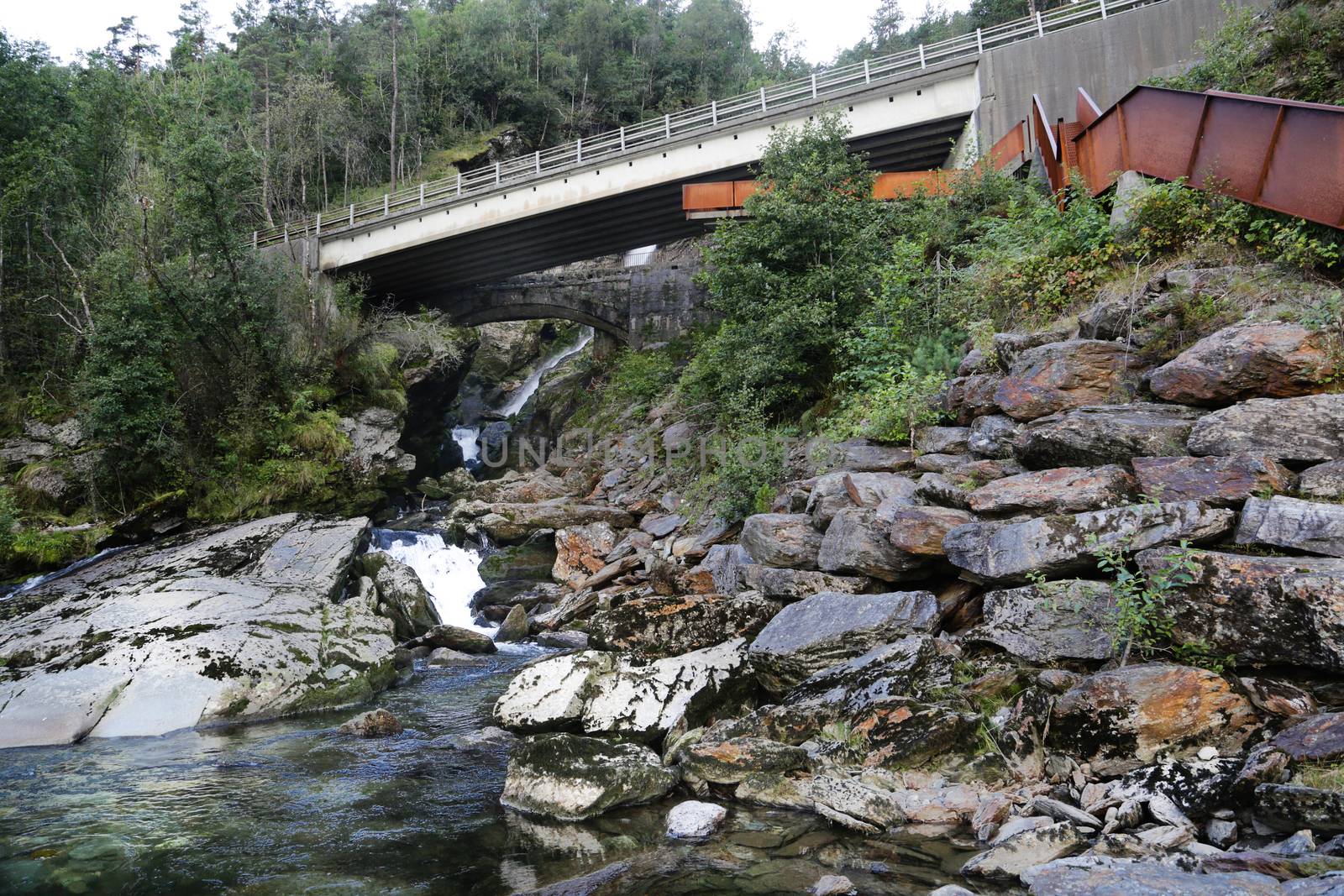 The impressive Svandalsfossen waterfall  close to Ryfylke