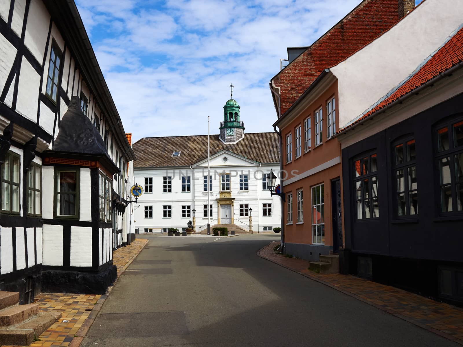 Center of the city of Bogense Funen Denmark by Ronyzmbow