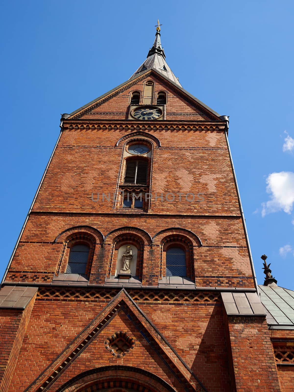 Famous St. Mary church in Flensburg Germany by Ronyzmbow