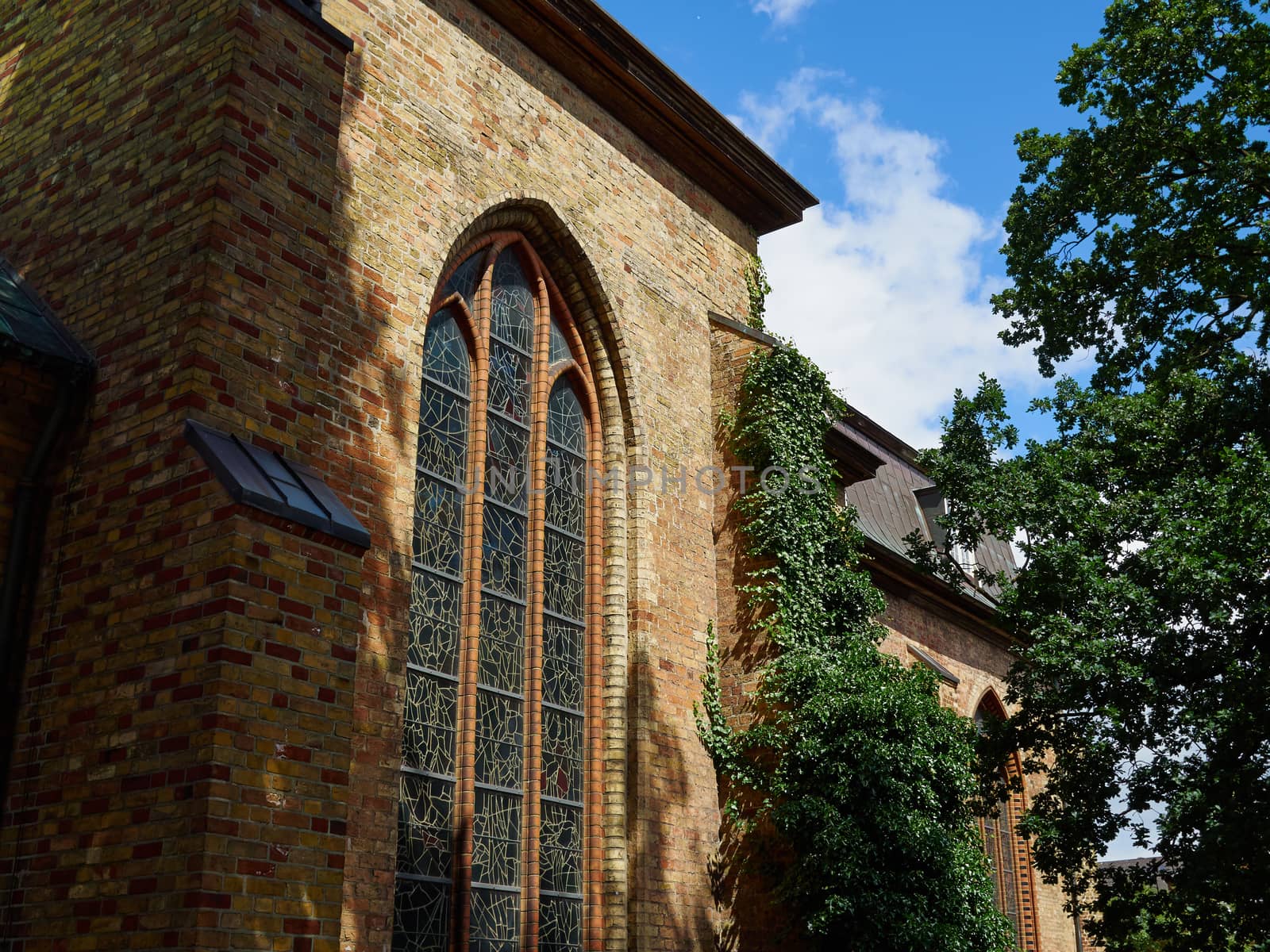 Landmark the famous St. Mary church in Flensburg Schleswig Holstein Germany