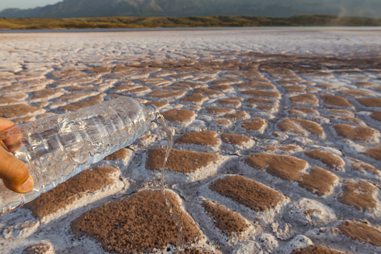 dirty,cracked and arid lands