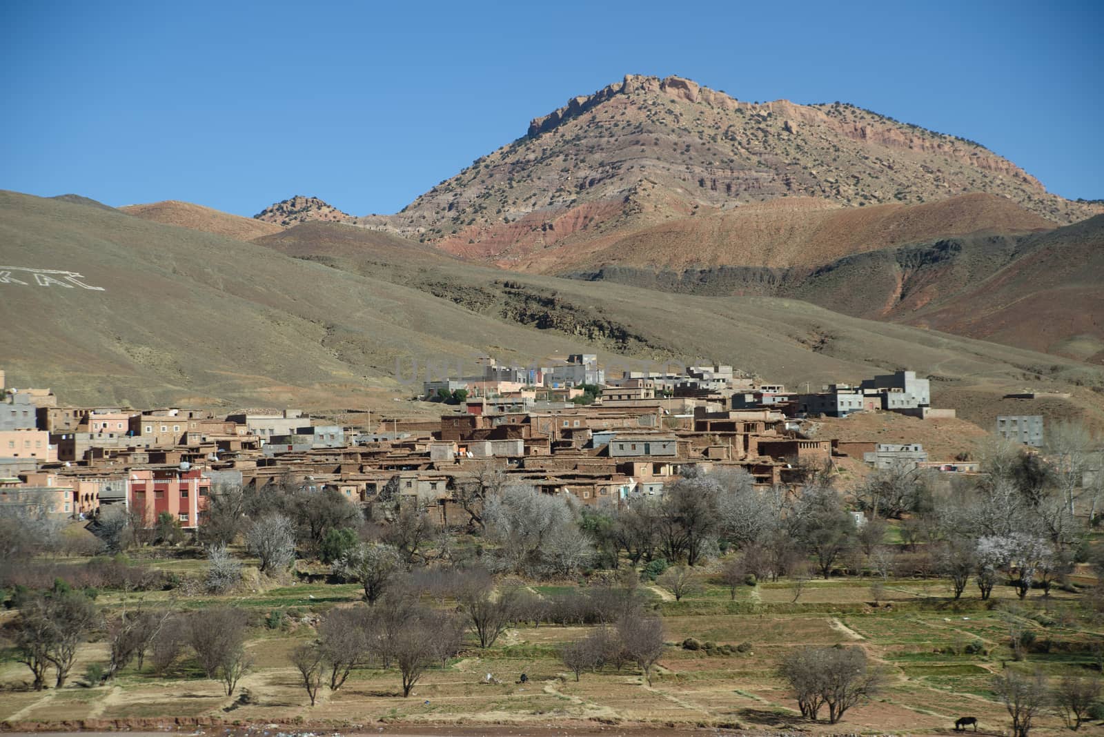 Travel destination and moroccan landmark - Atlas Mountains, Morocco