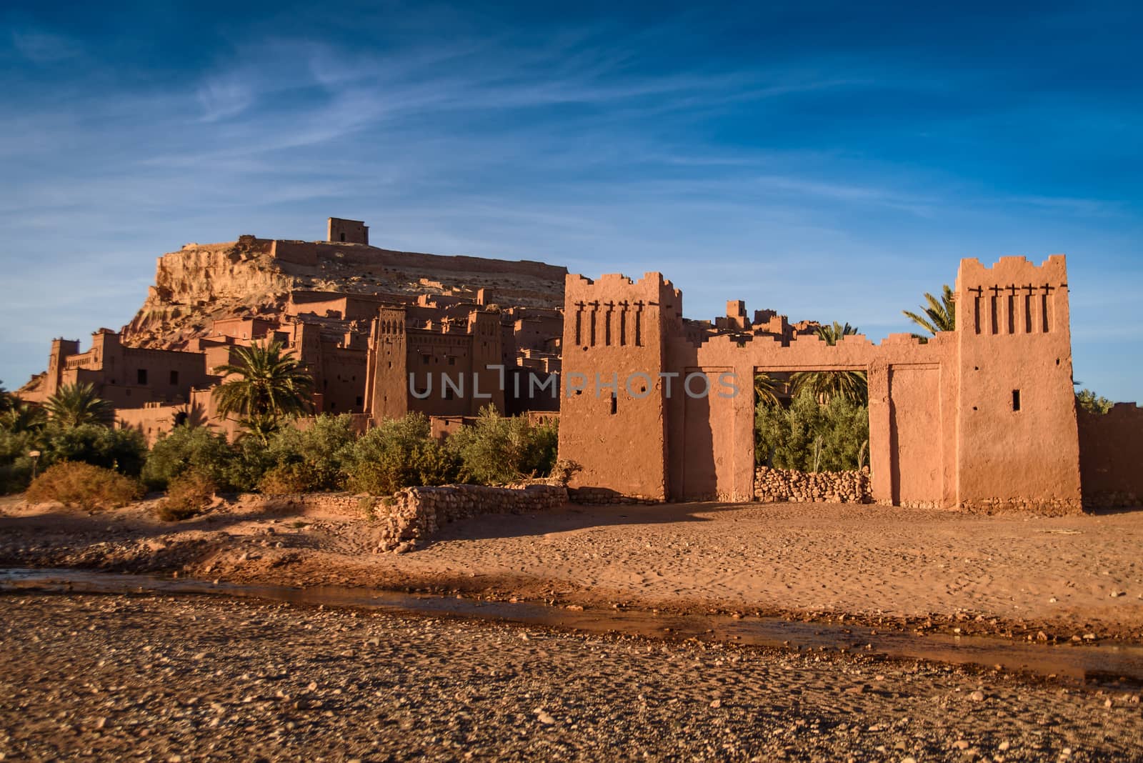 Kasbah Ait Benhaddou in the Atlas Mountains of Morocco by johnnychaos