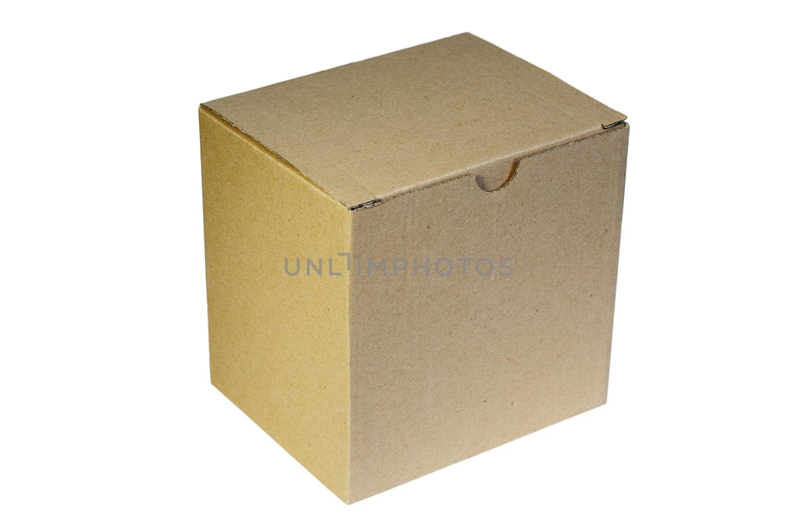 cartoon box over white background by taviphoto