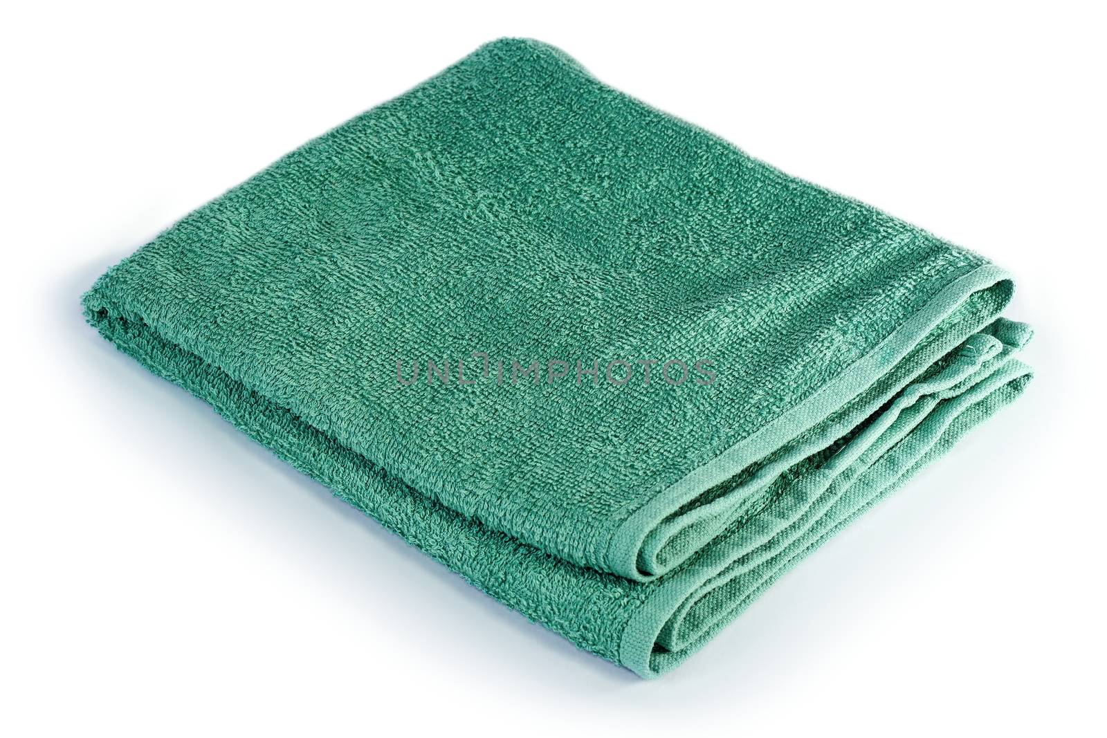 green towel over white by taviphoto