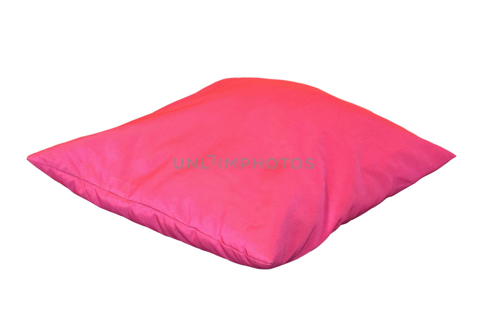 pink isolated pillow by taviphoto