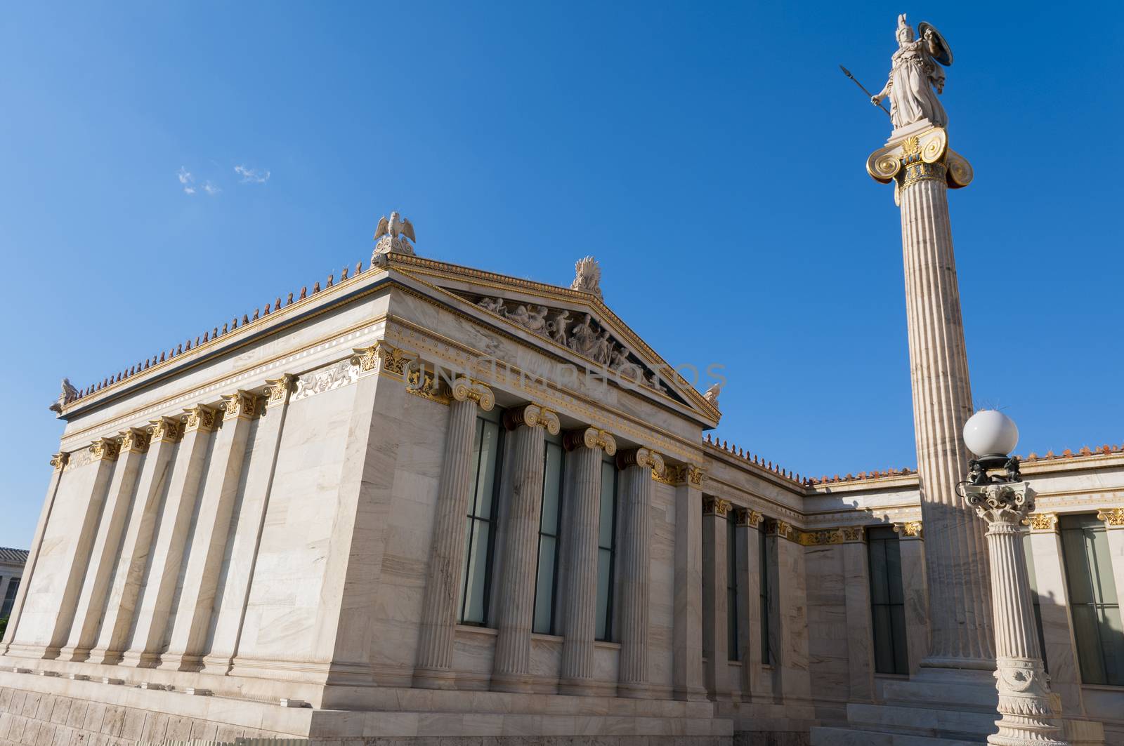 academy of athens at sunny day