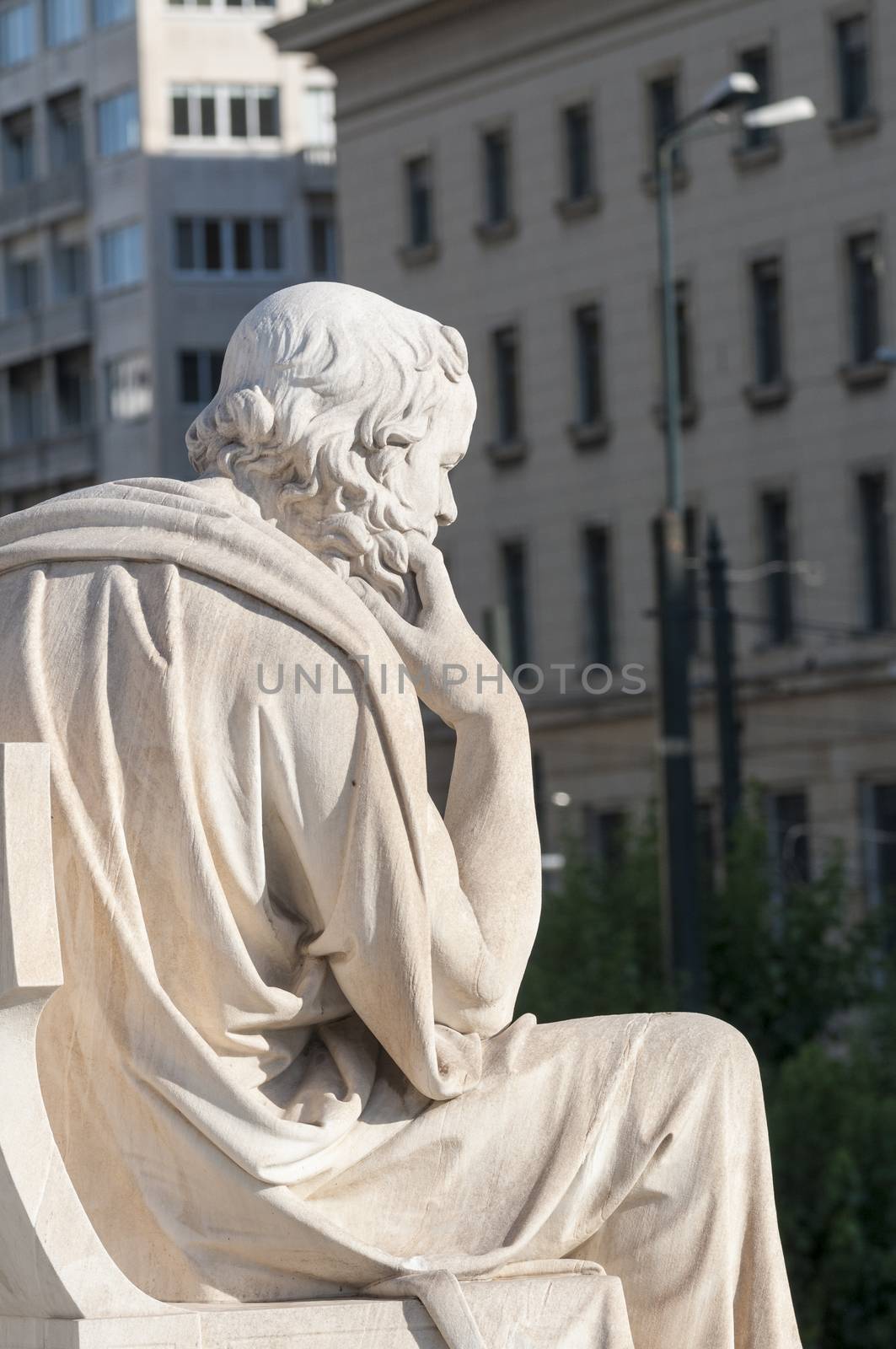 classic statue Socrates by vangelis