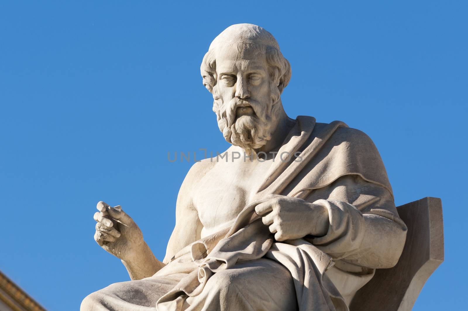 classic statues Plato sitting