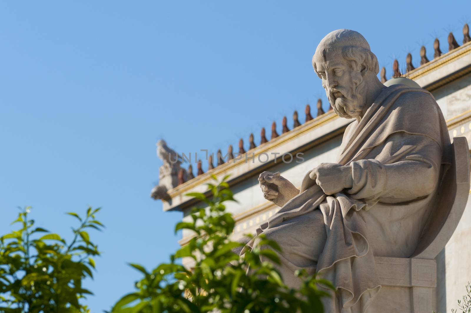 classic Plato statue by vangelis
