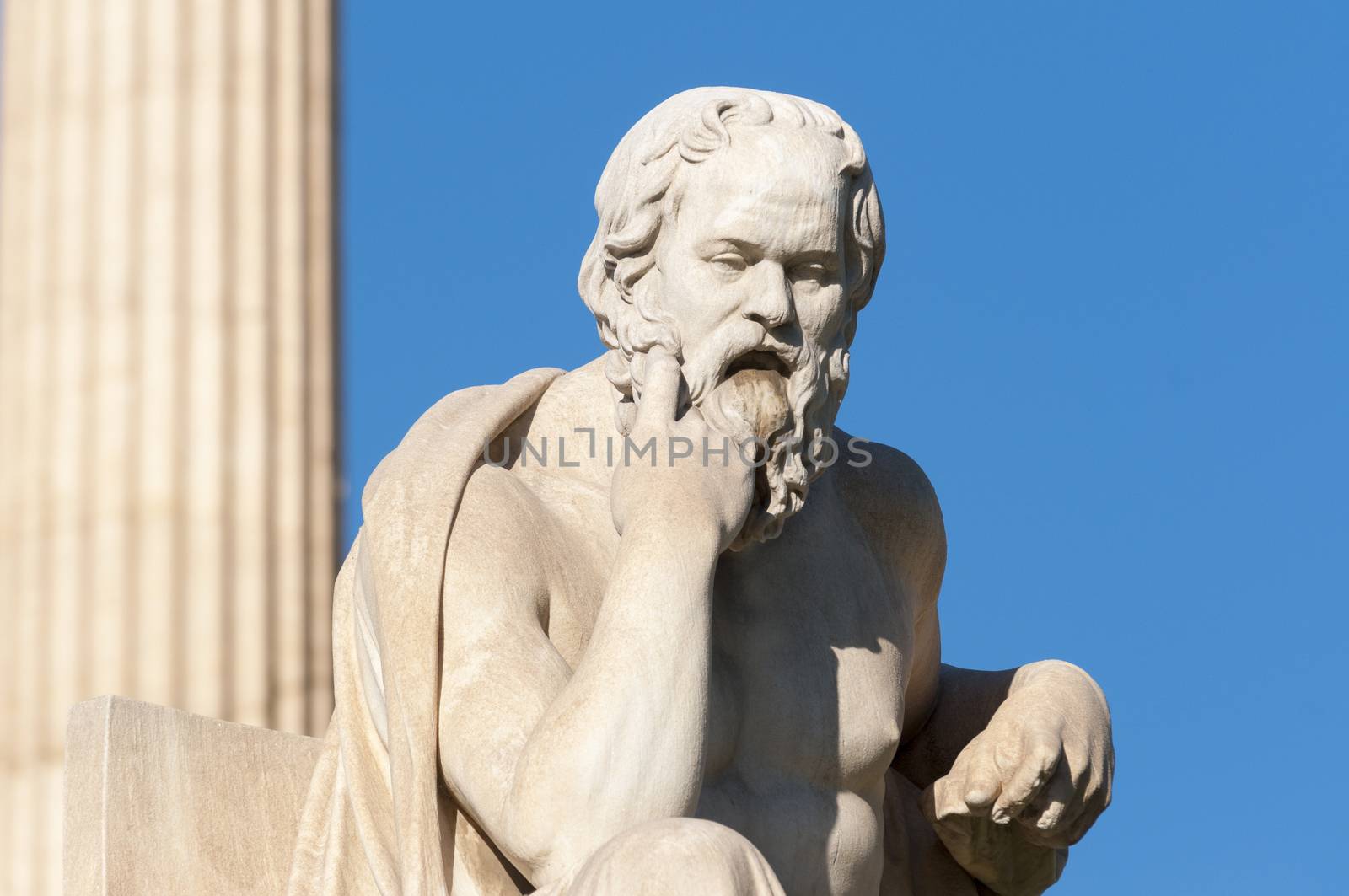 classic statue Socrates by vangelis