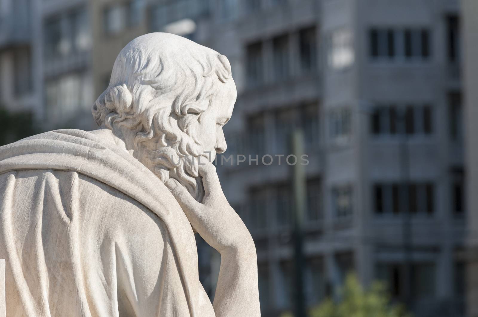 classic statue Socrates by vangelis