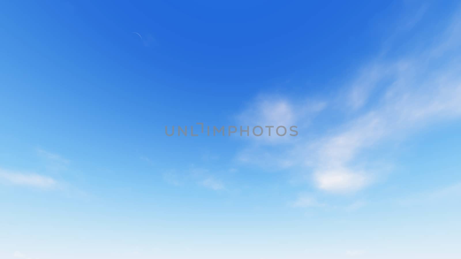 Cloudy blue sky abstract background, blue sky background with tiny clouds, 3d illustration