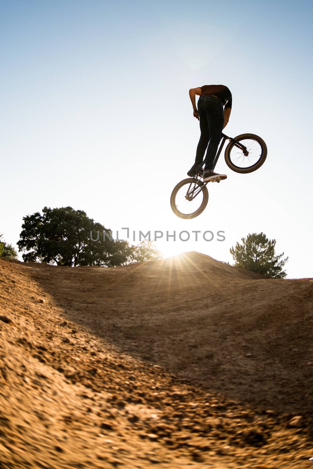 BMX Bike Stunt look back by homydesign