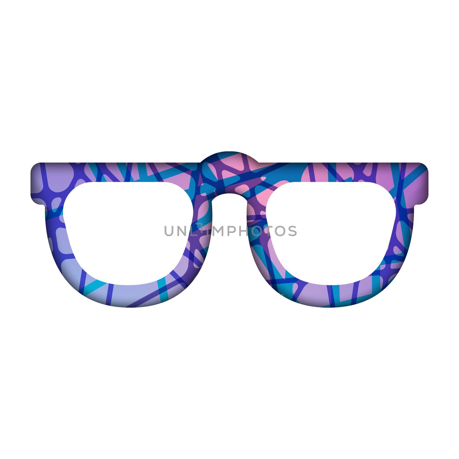 Abstract polygonal sunglasses. Abstract Modern Geometrical Design Template. by Elena_Garder