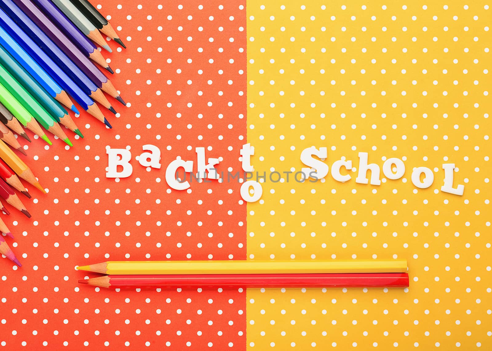 Scholar material to back to school in colored background by nachrc2001