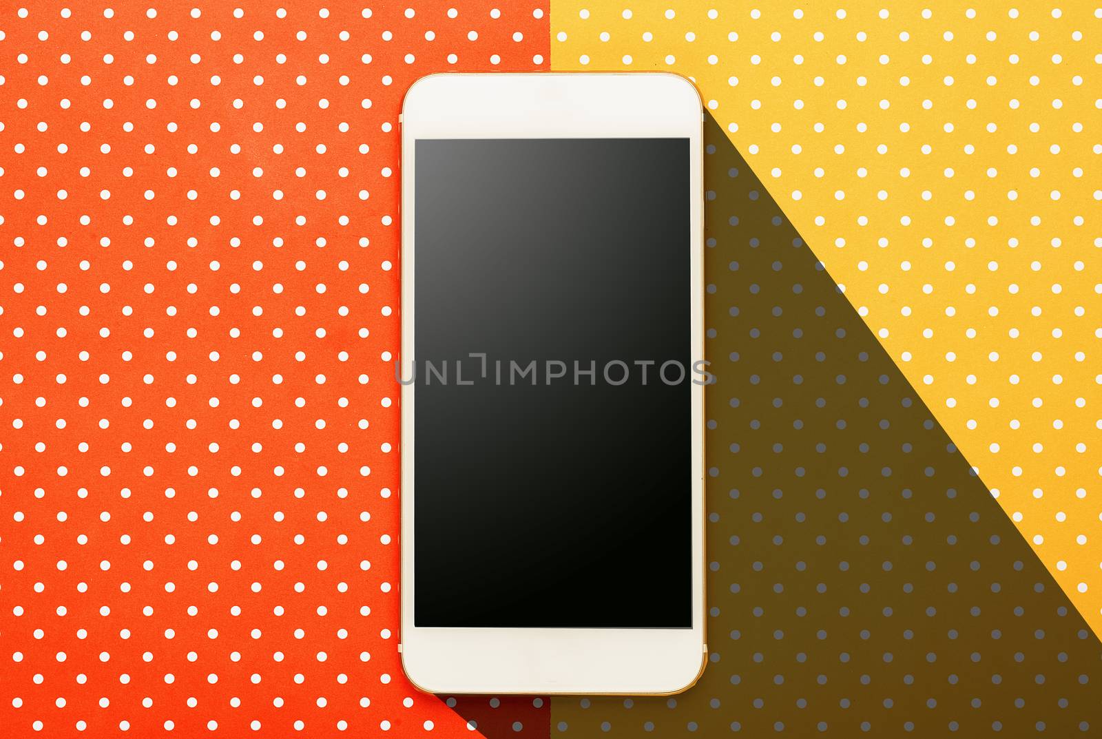 Smart phone photography with  colored background