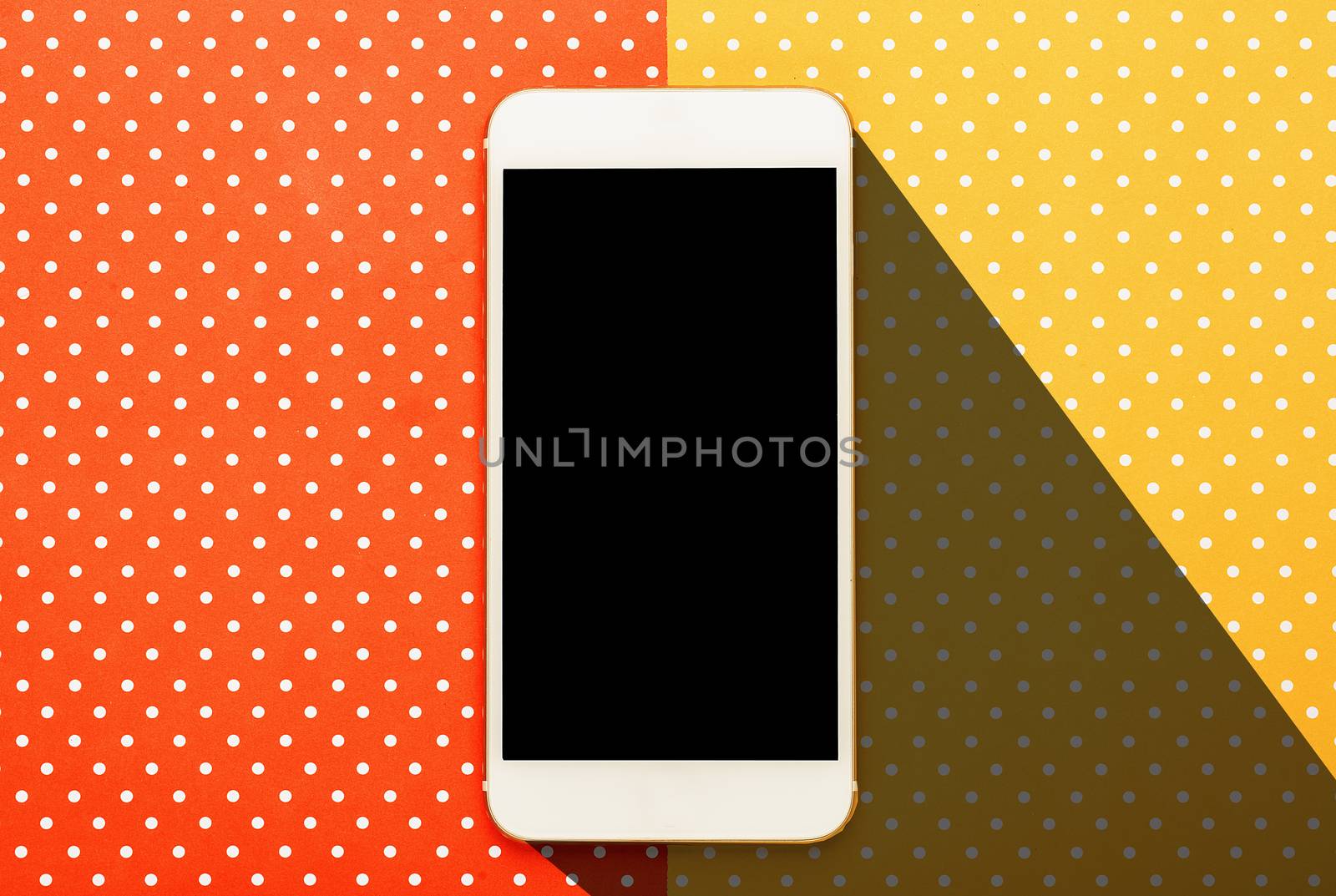 Smart phone photography with  colored background