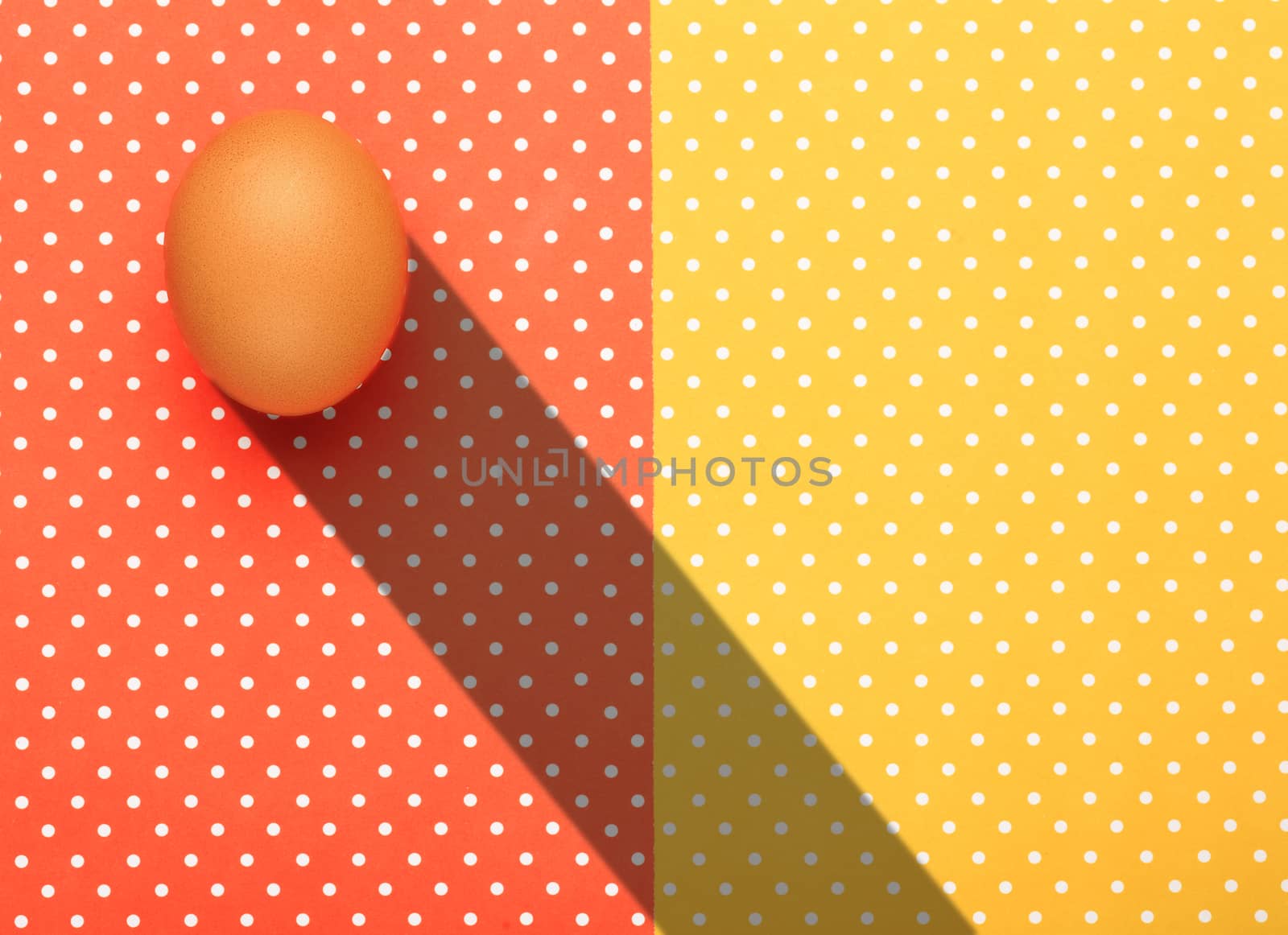 Eggs with colorful topped background