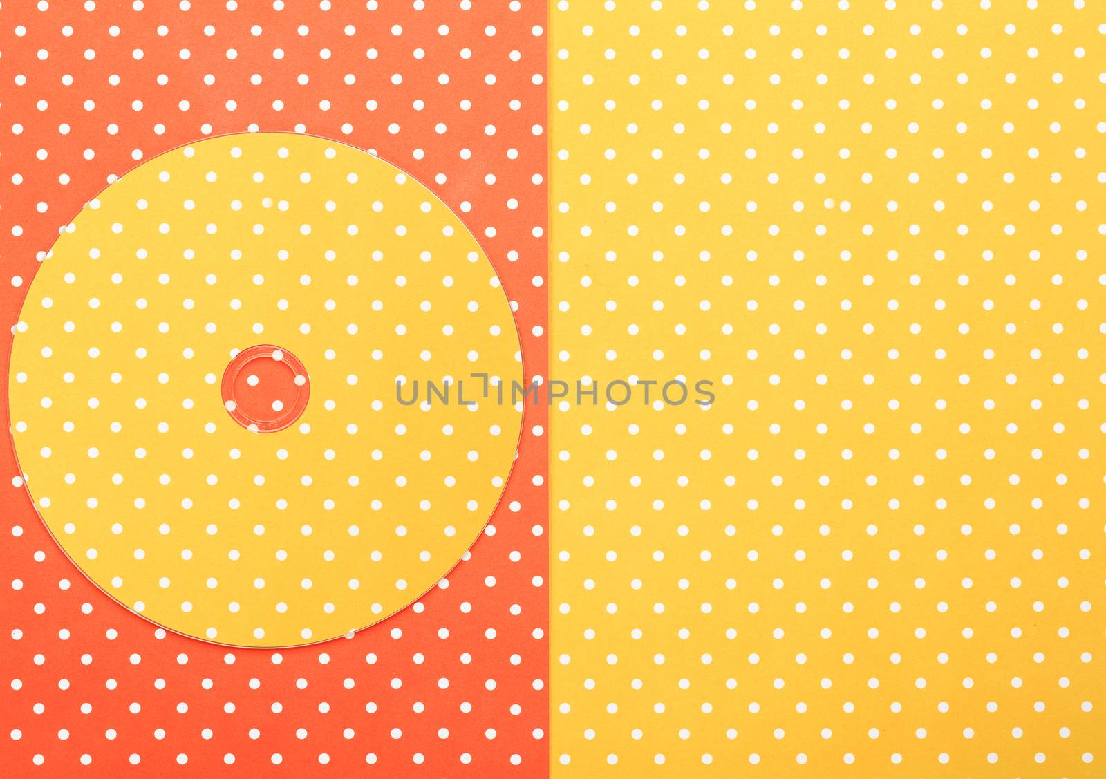 Compact disk CD  with colorful topped background