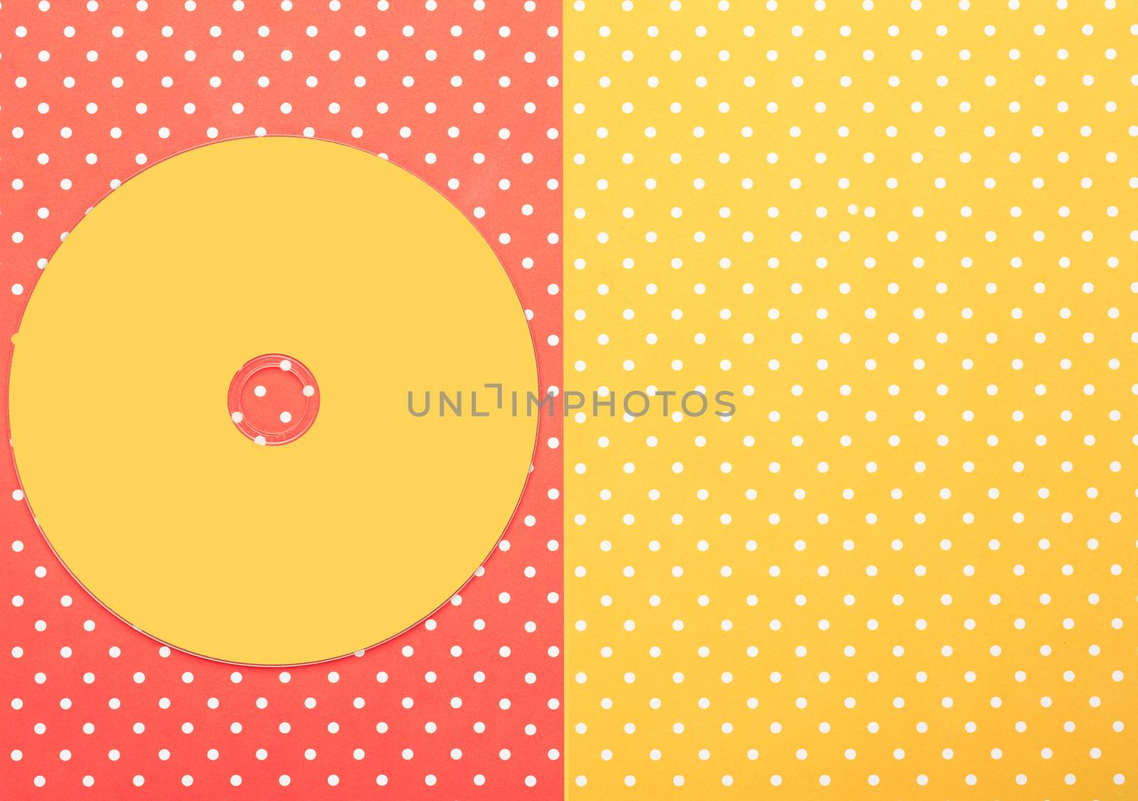 Compact disk CD  with colorful topped background by nachrc2001