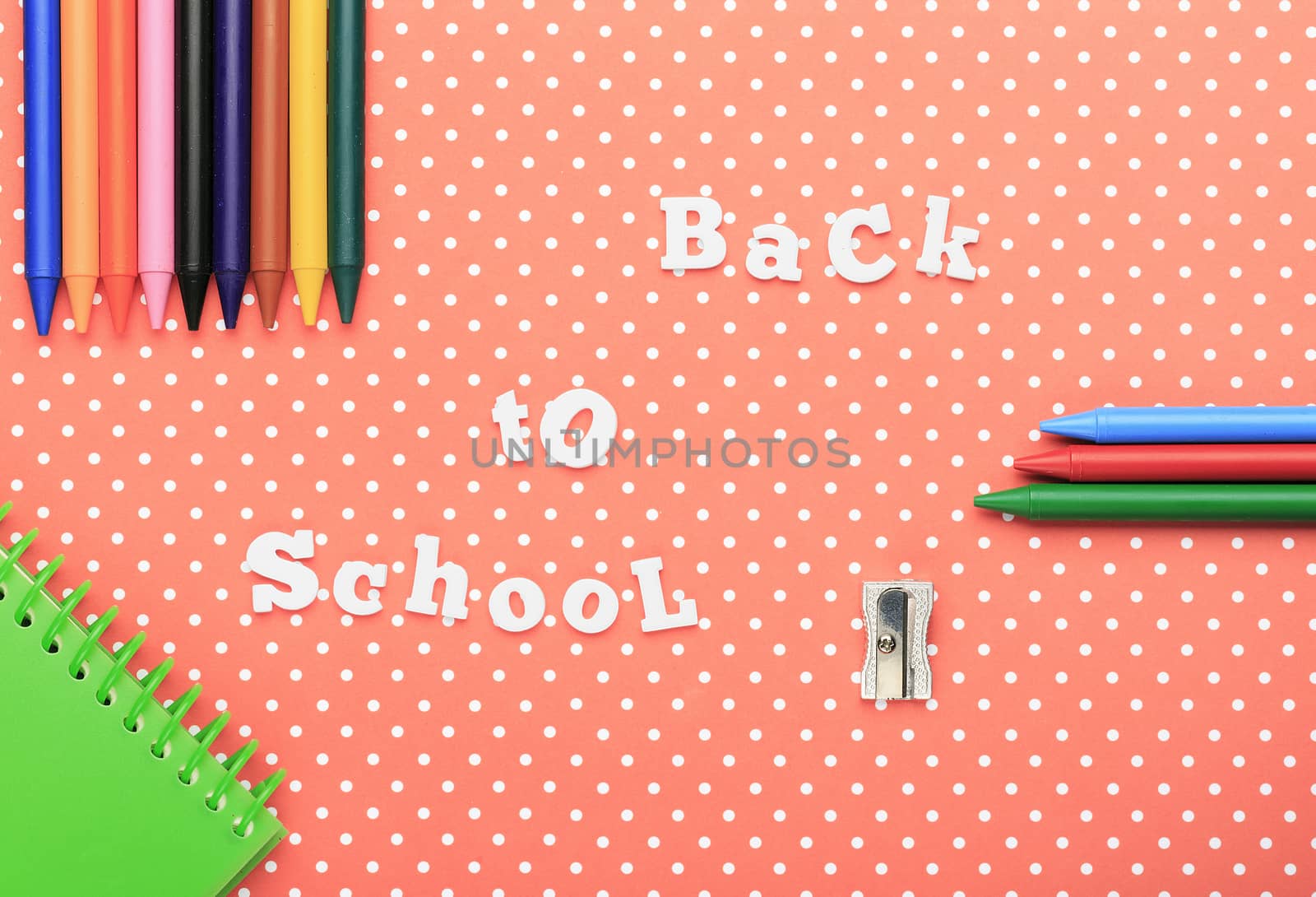 Scholar material to back to school in colored background by nachrc2001