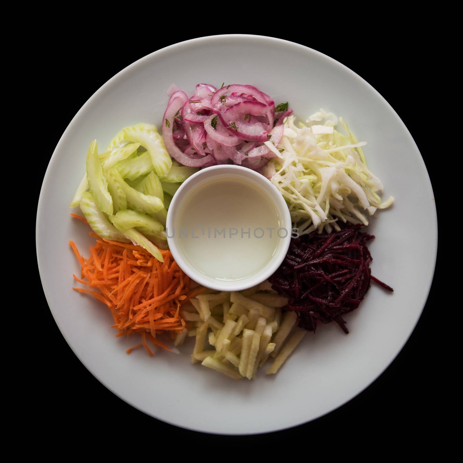 vegetables on a plate by rusak