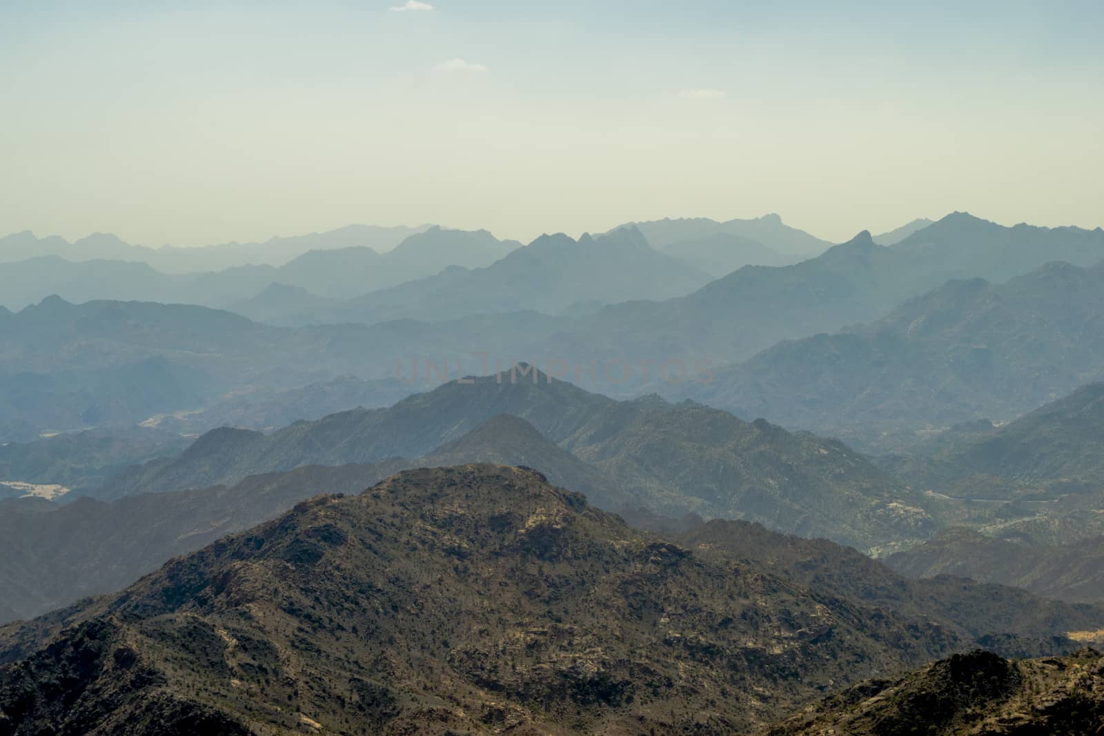 Tiaf mountains in Saudi Arabia with amazing shadows by wael_alreweie