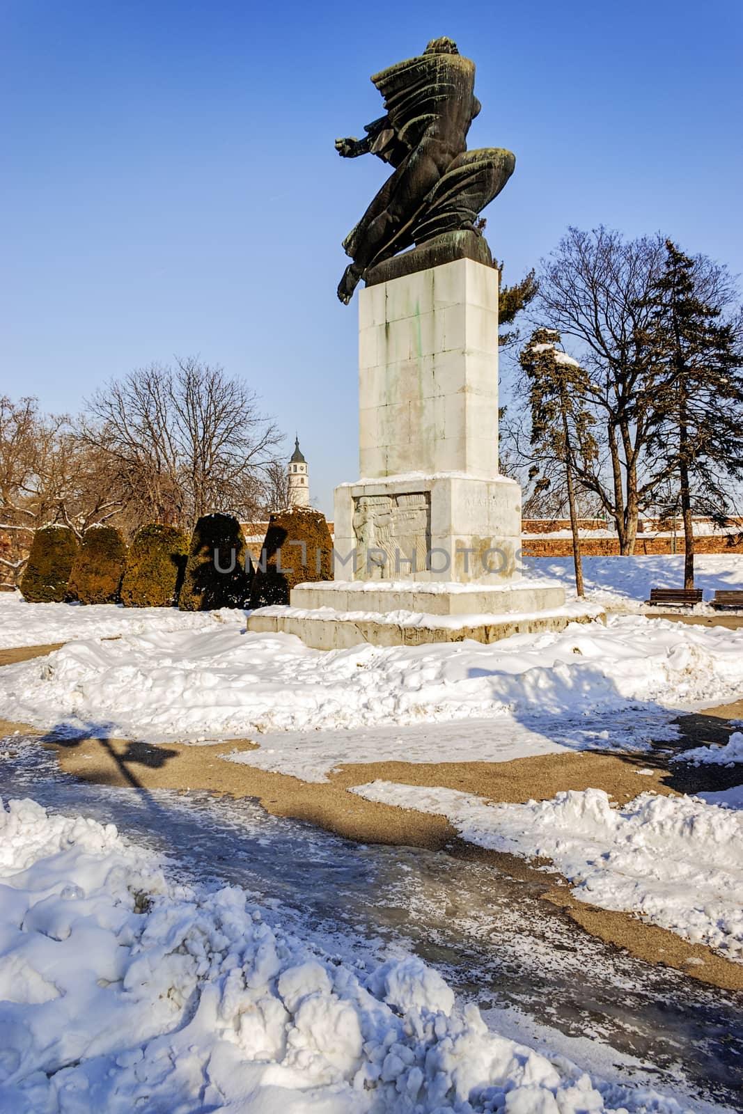 Belgrade fortress an winter by vladimirnenezic