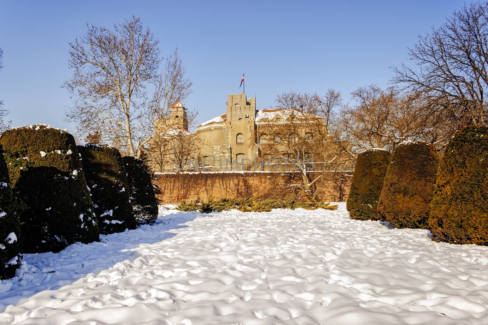 Belgrade fortress an winter by vladimirnenezic