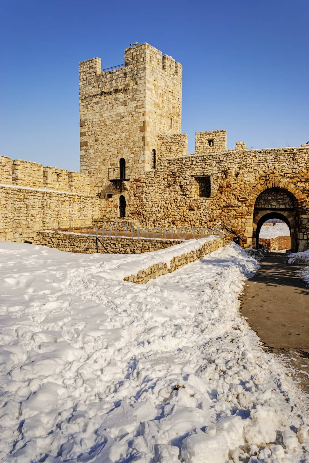 Belgrade fortress an winter, Belgrade Serbia