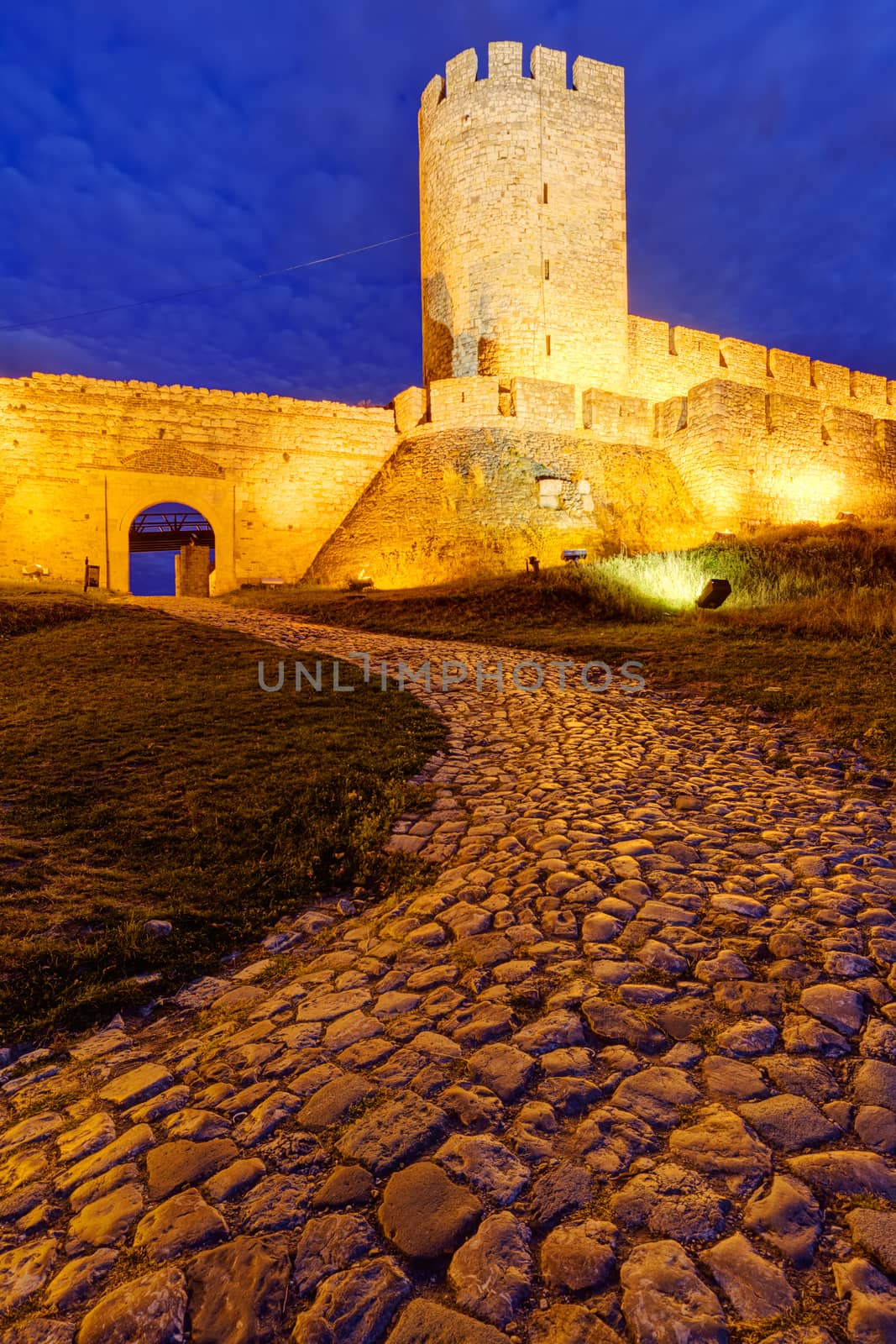 Belgrade fortress at night, Belgrade Serbia