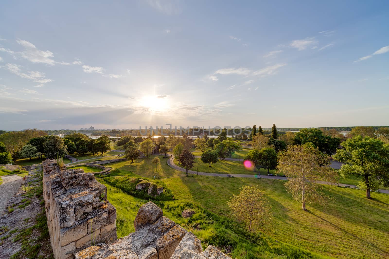 Belgrade fortress and Kalemegdan park, Belgrade Serbia
