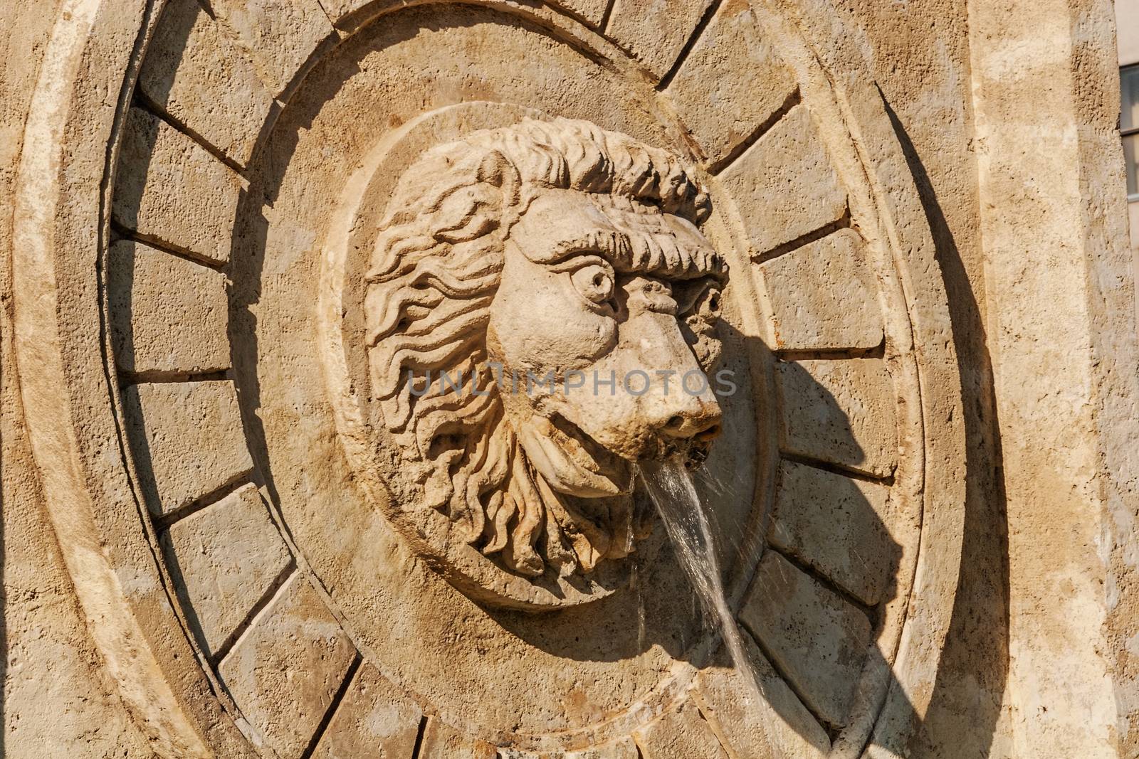 Fountain "terazijska cesma" with sculpture, Belgrade Serbia